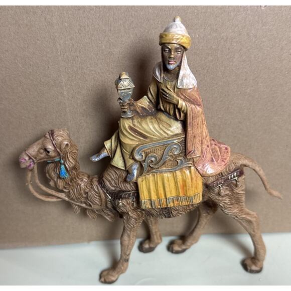 Vintage Depose Italy Nativity Set 10 Pc + Bonus Baby Jesus Hand Painted - Picture 3 of 8